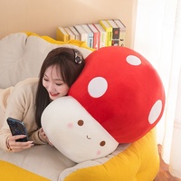 Pour champignon en peluche pour enfants doux légume oreiller coussin mignon peluche jouet pour chambre décoration pour les amoureux des plantes