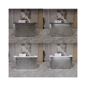 Meja penghitung kaca bingkai logam furnitur etalase perhiasan Modern dengan ukuran kustom untuk stan perhiasan toko ritel - Product Image 6