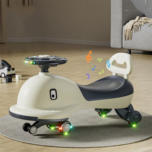 Yeni Yunus Tasarımlı Çocuklar İçin Döndürme Aracı Sihirli Plazma Çocuk Salıncak Arabası Müzikli Led Işıklı Bebek Sallanma Arabası Kaydıraklı Binilebilir Araba - Product Image 2
