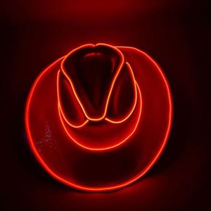 New Light up Cowboy LED Neon <b>Hat</b> <b>for</b> <b>Wedding</b> Carnival Festival Party Costume Beach Character <b>Hats</b> - Product Image 6
