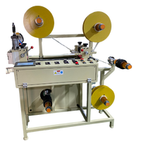 Machine de découpe et de laminage automatique intelligente à entraînement pneumatique pour rubans, avec emballage en bois pour l'habillement et les textiles