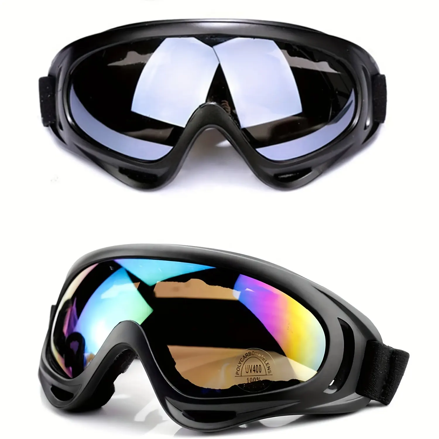 Gafas a prueba de viento para exteriores, equipo táctico para deportes de motocicleta, esquí, nieve, Snowboard, protección UV, gafas antiarañazos a prueba de polvo