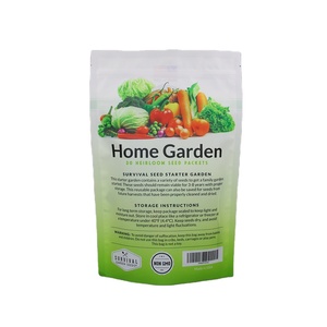 Custom Printed Laminated Material 3 Side Seal Seed Packaging Heat Seal Matte EVOH PE <strong>Compostable</strong> Recycle <strong>Small</strong> Flat Mylar Bag - Product Image 1