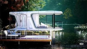 Precio de fabricación profesional Casa ensamblada Camping Tiny Mobile Portable Prefabricado Space Capsule Container House Hotel - Product Image 6