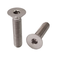 Baut Titanium GR5 M6*30mm Berkualitas Tinggi Kepala Countersunk Baut Hex Socket Harga Pabrik Sekrup Hex Dalam Kepala Datar