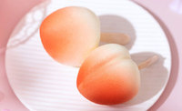 Hicey Peach Flavour Snack Viral Ice Cream Peach Shape 75g Fruit Flavour Chocolate Coating Ice Cream