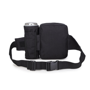 Outdoor Tactical Waist <b>Pack</b> 14 In Adjustable Hip With <b>Water</b> Bottle Holder For Men Hiking Sports - Product Image 4