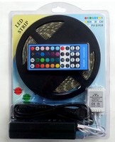 Kit de changement de bande lumineuse Led RGB avec 24 et 44 touches Ir Remote pour la décoration de la maison SMD 2835 5050 Couleur PVC 12V Luces 60 70 500
