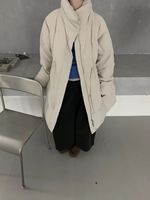 Longue longueur imperméable coupe-vent écologique femmes canard bouffant japonais Style coréen chaud hiver manteau confortable tenue quotidienne