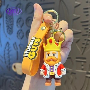Portachiavi del Gioco <span class=keywords><strong>Stumble</strong></span> <span class=keywords><strong>Guys</strong></span>, Simpatica Figurina del Re Banana, Divertente Ciondolo per Borsa, Portachiavi, Ornamenti per Auto, Accessori per Chiavi, Giocattolo, Regalo di Natale - Product Image 1