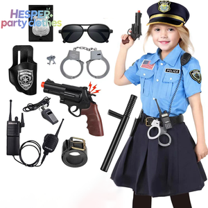 Disfraz de Policía HESPER y Traje de Cosplay para Niño, Maquillaje, Disfraz de Halloween, Accesorios, Ropa para Niños - Product Image 2
