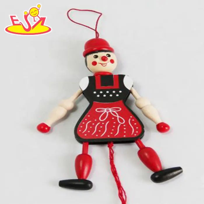 Hanging Decoration Eco-friendly Wooden Pinocchio String Puppet For Kids W02A052