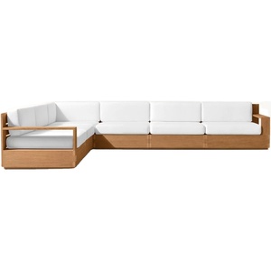 Sofá Modular en Forma de L de Teca para Exteriores <span class=keywords><strong>Mallorca</strong></span> - Product Image 1