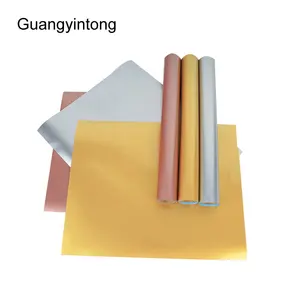 Guangyintong ПУ мягкий металл оптовая продажа ПВХ бесплатный образец Надпись Пленка теплопередача клей теплопередача Винил для одежды