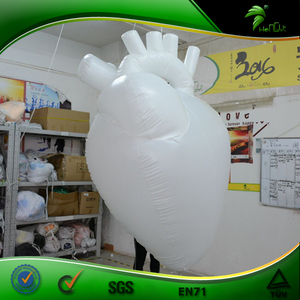 Thực Tế <span class=keywords><strong>Inflatable</strong></span> Trái Tim Màu Trắng Hình Dạng Balloon Con Người 3D Trái Tim Không Khí Mô Hình Lớn <span class=keywords><strong>Inflatable</strong></span> Trái Tim - Product Image 3