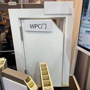 Puerta compuesta de aluminio y madera WPC de resina para interiores, silenciosa, SPC, de lujo, venta al por mayor del fabricante - Product Image 2