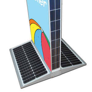 Boîte à lumière double face autoportante pour l'extérieur, nouvelle publicité rechargeable, panneau solaire pour magasin, panneau lumineux - Product Image 4