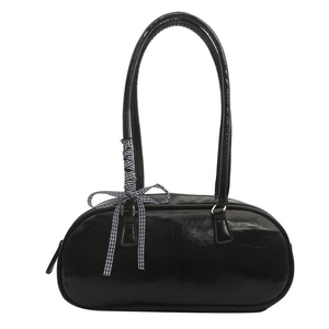 Bolso de mano de diseño sencillo y exclusivo para mujer, moderno y versátil, plateado, tipo bandolera, de piel sintética, bolso cruzado. - Product Image 6
