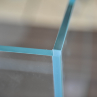 Aquarium en verre haute résistance ultra-transparent, épaisseur polie de 6 à 12 mm, pour la décoration de la maison ou du bureau