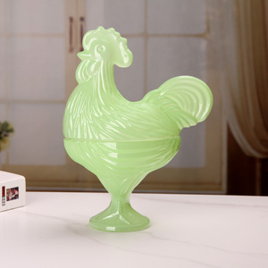 Barattolo in Vetro Satinato a Forma di Gallina FLVC, Moderno e Minimalista, Contenitore <span class=keywords><strong>per</strong></span> Caramelle, <span class=keywords><strong>Zucchero</strong></span> e Frutta Secca - Product Image 3