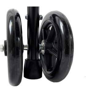 Puntali per deambulatore 25 mm (x4 pezzi), puntali in gomma nera per deambulatori KMINA K10046 - Product Image 6