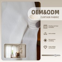 ColorsTex OEM/ODM Tissu de rideau en voile 100% polyester de haute qualité, respirant, magnifique, en rouleau pour hôtel/maison