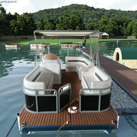 LuxurY 5M aluminium ponton Yacht bateau de pêche Offre Spéciale pour tourisme croisière divertissement loisirs soudé hors-bord