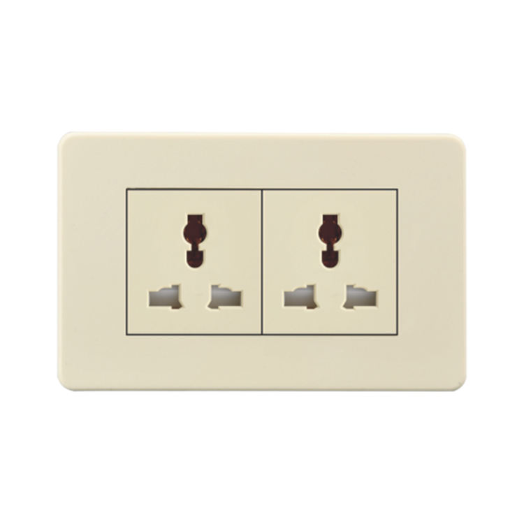 US Standard Electric Light Switch 20A Double Usb 110-240V Wall Outlet Switch and Socket