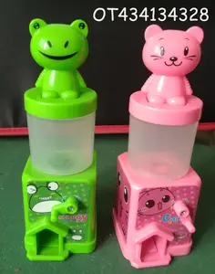 キッズプラスチックキャンディジャーミニキャンディーおもちゃ自動販売機ガムボールディスペンサーディスプレイボックスボトルその他のプラスチック製品ビニール袋