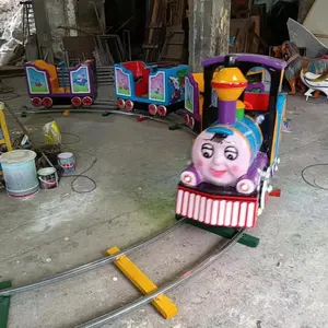 Hot sale mini track train amusement rides metal track trains for kids
