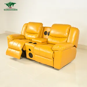 中国制造商 2 座皮革躺椅沙发，2 座躺椅沙发