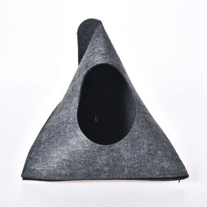 2024 Neuankömmling Günstige Haustiere Lieferungen Faltbarer Griff filz Stoff <span class=keywords><strong>Cat</strong></span> Condo House <span class=keywords><strong>Cave</strong></span> - Product Image 3