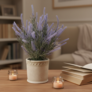 Bouquet de <span class=keywords><strong>lavande</strong></span> artificielle <span class=keywords><strong>en</strong></span> plastique de haute qualité pour la décoration de la maison de mariage Arrangement de fleurs pour l'obtention du diplôme de Noël <span class=keywords><strong>en</strong></span> plein air Style nordique - Product Image 1