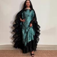Nouvelle Tenue Africaine pour Femme Robe Deux Pièces Motifs Africains Grande Taille Boubou Femme