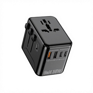 Convertisseur <span class=keywords><strong>de</strong></span> charge au <span class=keywords><strong>nitrure</strong></span> <span class=keywords><strong>de</strong></span> <span class=keywords><strong>gallium</strong></span> 35W, adaptateur <span class=keywords><strong>de</strong></span> voyage universel avec 3 ports Type-C et 2 ports USB-A - Product Image 3