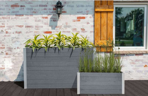 Fabricant de haute qualité Design moderne jardinière extérieure boîtes grand Rectangle métal fleur planteur Pot Pots de fleurs jardinières - Product Image 3