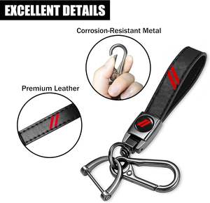 YOSRTER Coque de protection rouge pour clé de voiture, <span class=keywords><strong>porte</strong></span>-clés pour <span class=keywords><strong>Dodge</strong></span> Charger Durango Dart, télécommande 4 boutons ABS+métal - Product Image 3