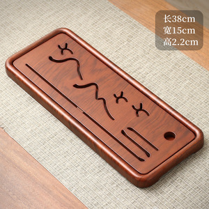 Mini bandeja de té de bambú, bandeja de té para el hogar, mesa pequeña para preparar té en seco, mesa individual para preparar té en seco, resistente al moho - Product Image 1