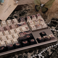 Personality Decaying Rose Keycaps Cherry Profile 141 Keys PBT Dye Subbed Keycap for Mx Switch 61/64/68/104 Mechanical Keyboard