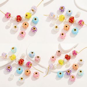 NANTONG Colored Ab <b>Sequined</b> Pom Pom Spacer Beads 16mm For Diy Jewelry Accessories - Product Image 3