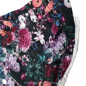 Tessuto floreale personalizzato con stampa Spandex in cotone Pima per vestiti