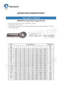 Hidea ปลอกเฟอร์โมไนซ์เชือกลวดกัลวาไนซ์ขั้วต่อแบบ<span class=keywords><strong>ปิด</strong></span>สำหรับอุตสาหกรรมเครื่องดึงและยกของ - Product Image 6