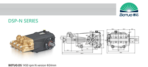 Bomba de Agua Fría Triplex de Cerámica de Alta Presión (2175 Psi, 150 Bar, 51 Lpm) para Limpieza de Autos, Alto Flujo y Alto Rendimiento - Product Image 6