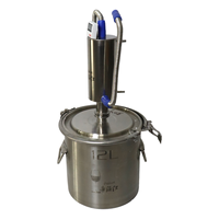 Équipement de distillation industrielle de laboratoire 12L-60L Extracteur à vapeur d'huile distillateur d'huile essentielle pure avec sas