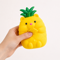 Jouet Squishy Géant Pêche, Jouet Anti-stress Souple à Presser en Forme de Fruit, Pêche Géante à Presser, Vente en Gros, Caoutchouc, 5 à 7 Ans