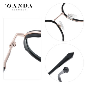 Danda Square <b>Eyeglasses</b> <b>Frames</b> TJ829 Anti Blue Light Women Optical Glasses PC Lens Mixed Style - Product Image 3