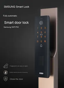 Per Samsung Shp-P53 Smart Lock per impronte digitali e Password digitale antifurto porta in legno con connessione WiFi in lega di zinco - Product Image 5