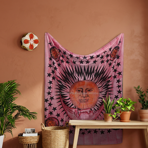 Tapisseries en coton 100% taille Queen, imprimé soleil et lune, mandala, décoration intérieure de haute qualité, meilleur prix de gros, collection - Product Image 3