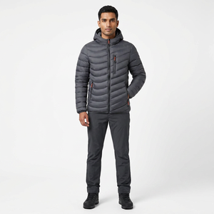 Top Selling Unisex Puffer <b>Jacket</b> Customizable Zipper <b>Long</b>-lasting Winter Waterproof Wear for <b>Men</b> Women Solid Color Branded <b>Men's</b> - Product Image 1