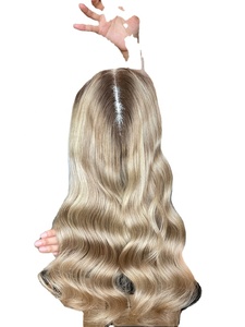 SHY Luxury Design Top Qualité Topper Client Couleur Avec Surbrillance Cheveux Humains Bruts 8x8 Pouces Lace Front Mini Perruque - Product Image 3